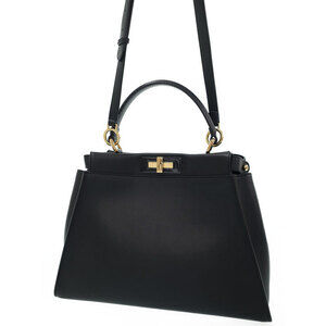 Fendi Peekaboo handbag ISeeU Leather 2way Shoulder Bag